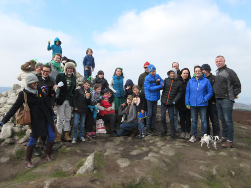 Paddy's Day walk, Ticknock Forest to Fairy Castle