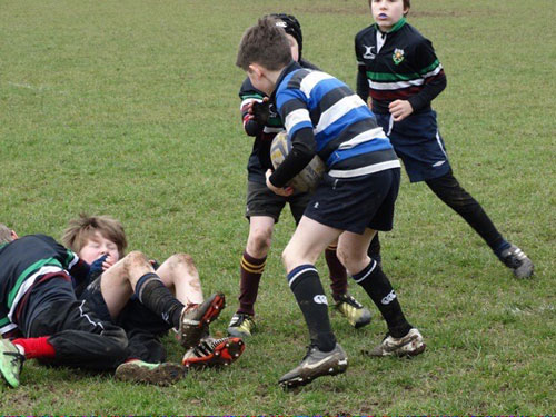 Finn and the Under 11s rugby, 2016